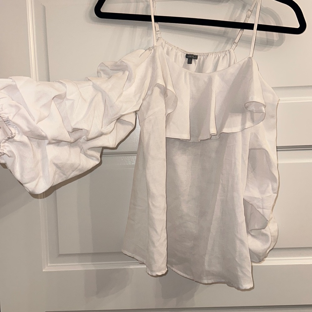 White off the shoulder top